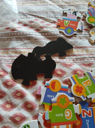 Puzzle Iman Letras Animales Educativo