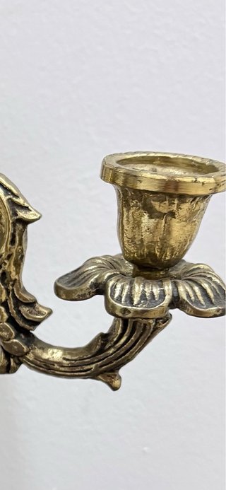 Candelabros de Bronce Dorado