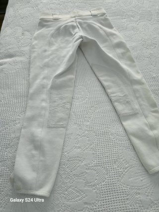 Pantaloncino da equitazione per bambini bianco