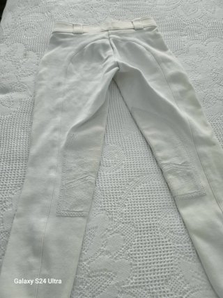 Pantaloncino da equitazione per bambini bianco