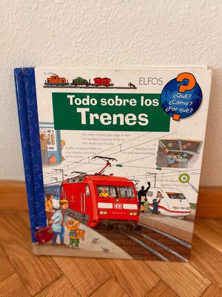 Libro infantil de trenes