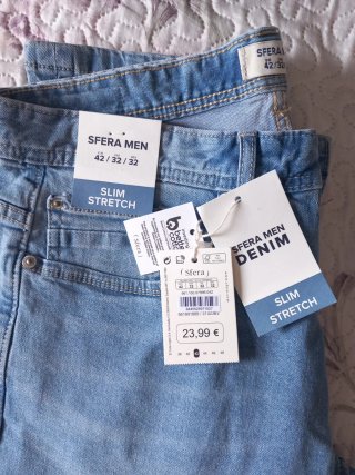 Pantalón tejano Sfera Slim Stretch Hombre Talla L