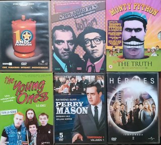 Series en DVD clasicas, humor, comedia, juicios...
