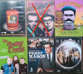 Series en DVD clasicas, humor, comedia, juicios...