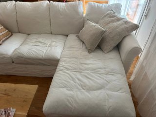 Sofá Chaise Longue Blanco Ikea