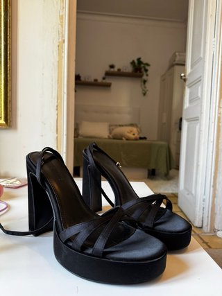 Sandalias negras plataforma