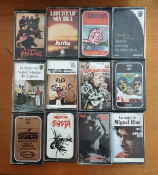 Lote 14 Cassettes Canción protesta