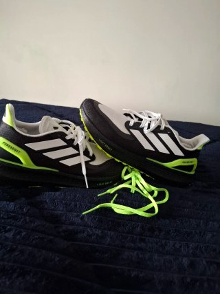Zapatillas Adidas Pureboost Negras y Verdes