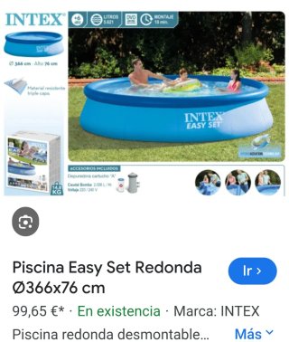Piscina Redonda INTEX Ø366x76 cm