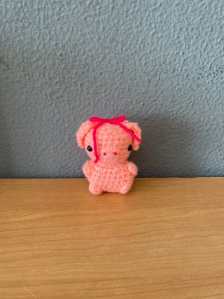 Muñeco de crochet cerdito