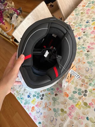 Casco de moto Hebo blanco