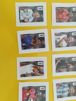 Lote completo 12 cromos mundial Cocacola Panini.