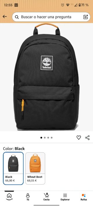 Mochila Timberland Negra