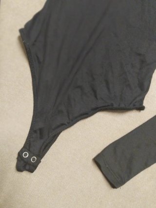 Body Bershka manga larga negro Talla S