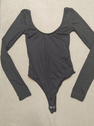 Body Bershka manga larga negro Talla S