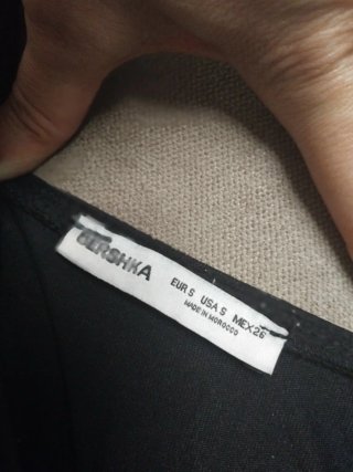 Body Bershka manga larga negro Talla S