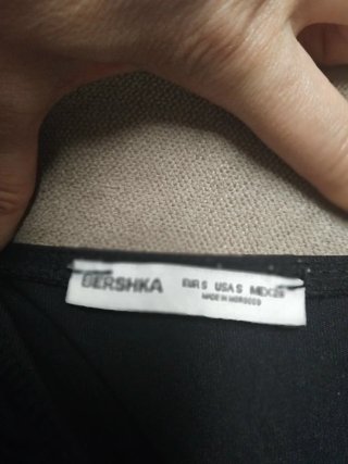 Body Bershka manga larga negro Talla S