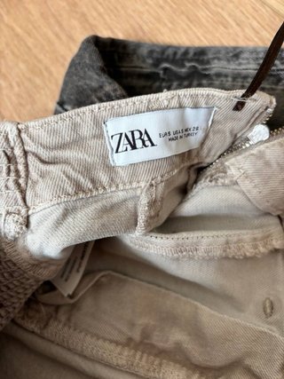Top Corsé Vaquero Zara Gris talla S nuevo