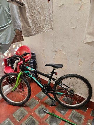 Bicicleta Montaña Rin 24 Negra y Verde
