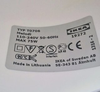 Lámpara de techo Fillsta Ikea