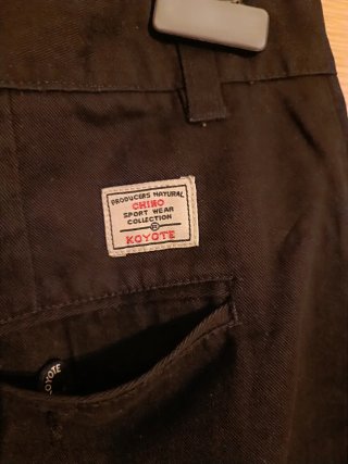 Pantalón chino Koyote negro talla 50