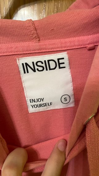 Sudadera rosa talla S