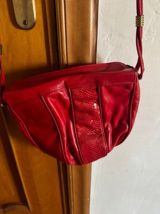 Borsa a tracolla rossa Nella Modena Made in Italy