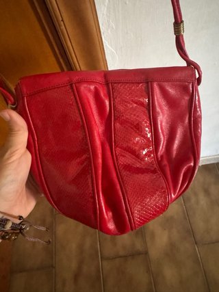 Borsa a tracolla rossa Nella Modena Made in Italy