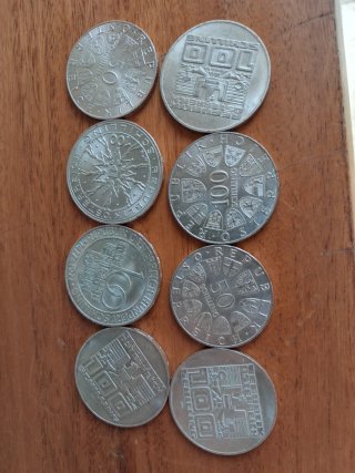 8 Monedas Plata Austria