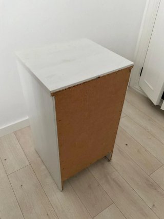 Mesita de noche blanca Ikea Asplund