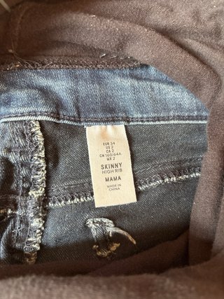 Pantalón vaquero premamá azul