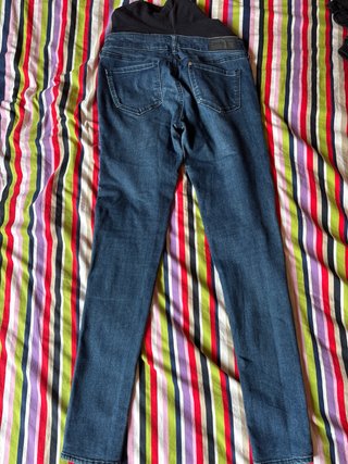 Pantalón vaquero premamá azul