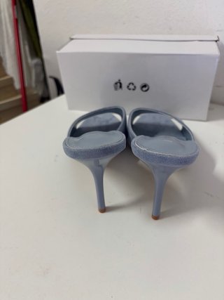 Sandali DAY-VINE tacco alto azzurri tg 41 nuovo