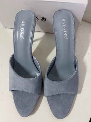Sandali DAY-VINE tacco alto azzurri tg 41 nuovo