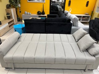 Sofá Cama Gris/Beige con Arcón