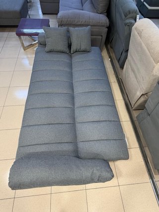 Sofá Cama Gris/Beige con Arcón