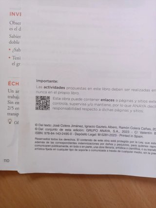 Matemáticas ANAYA 2 de ESO. Libro texto