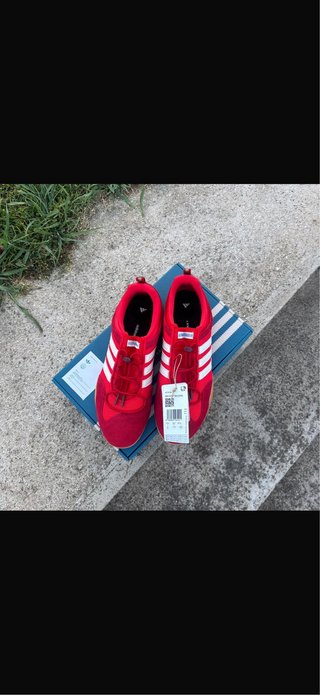 Adidas bad bunny Bambas Rojas y Blancas