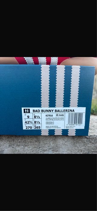 Adidas bad bunny Bambas Rojas y Blancas