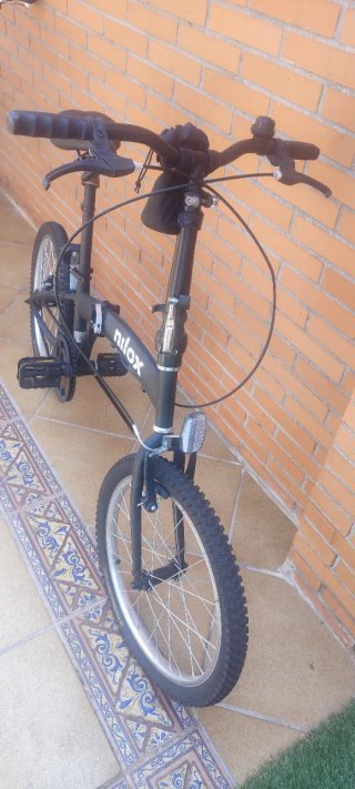 Bicicleta Plegable Nilox Negra