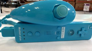MANDO WII + NUNCHUCK PERIFERICO AZUL
