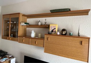 Mueble salón para almacenaje y television.