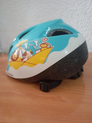 Casco Bicicleta Infantil Azul Animales