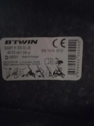 Casco Bicicleta Infantil Azul Animales