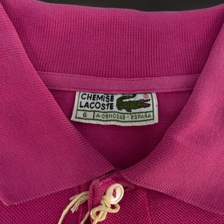 Polo Lacoste Vintage Rosa T.XL