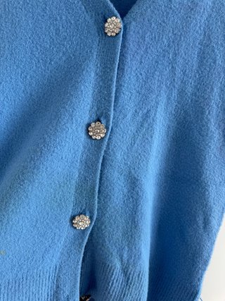 Chaleco Zara S Botones Piedra Brillante