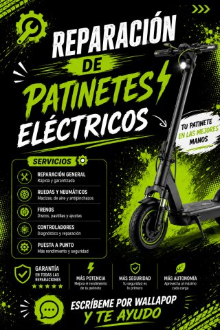 Reparación de patinetes eléctricos