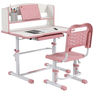 Set Scrivania per Bambini con Sedia Regolabile in