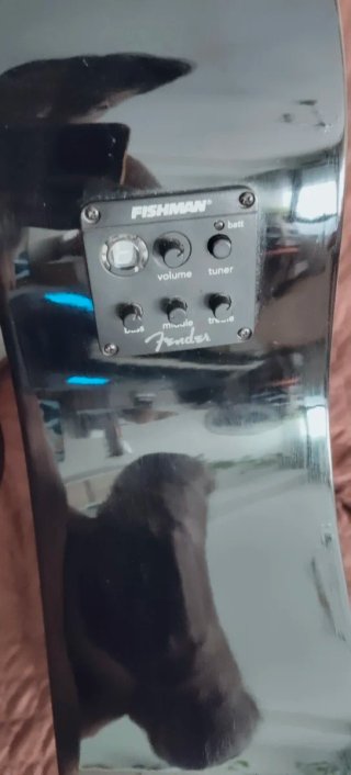 Guitarra Electroacústica Fender Negra