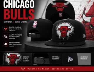Gorra New Era Chicago Bulls Snapback Negra
